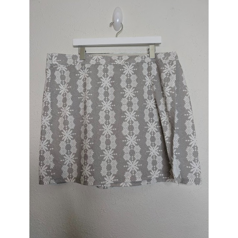 RipSkirt Hawaii Wrap Skirt Size XXL Gray White Beach Vacation BohoLei New Resort